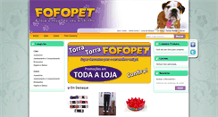 Desktop Screenshot of fofopet.com.br