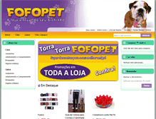 Tablet Screenshot of fofopet.com.br